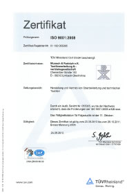 Zertifikat deutsch